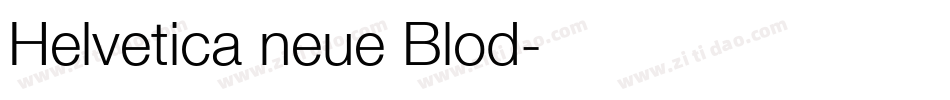 Helvetica neue Blod字体转换